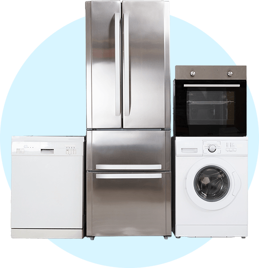 Refrigerator, oven, washing machine and dishwasher
